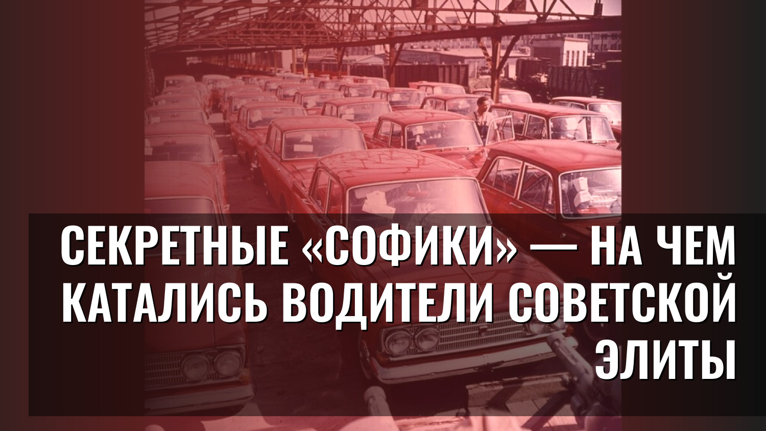 Секретные «Софики» — на чем катались водители советской элиты