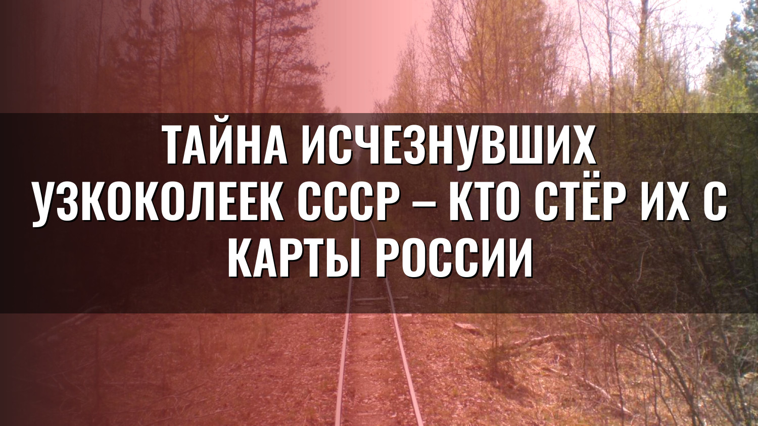 Тайна исчезнувших узкоколеек СССР – кто стёр их с карты России