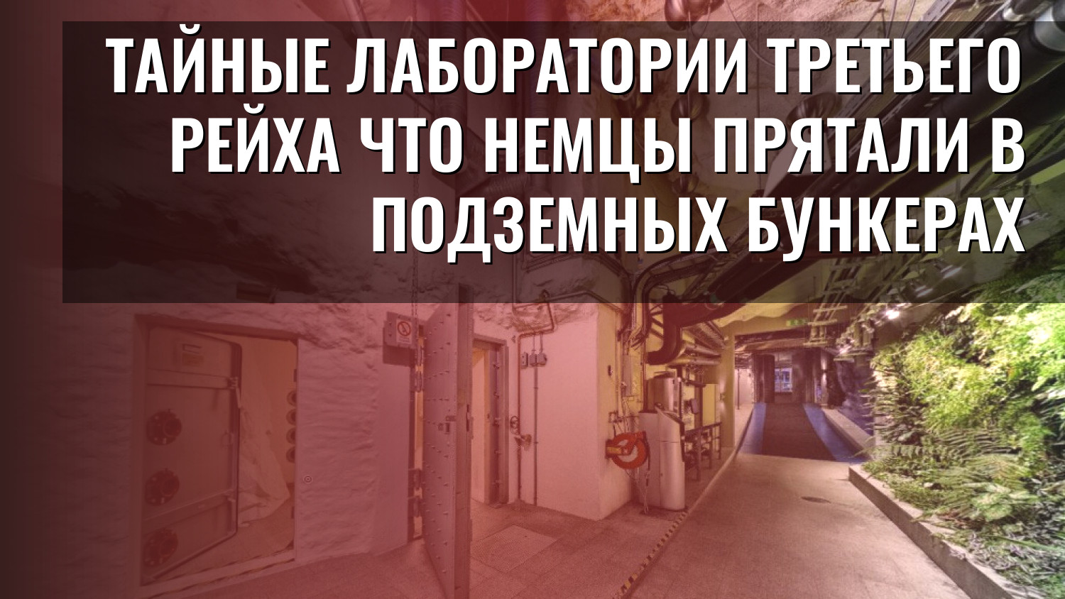Тайные лаборатории Третьего рейха Что немцы прятали в подземных бункерах